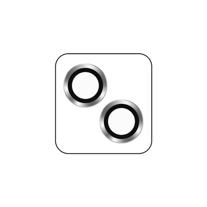 TOTUDESIGN AB-061 Golden Shield Series Metal Frame Camera Lens Film, For iPhone 14/14 Plus
