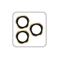 TOTUDESIGN AB-061 Golden Shield Series Metal Frame Camera Lens Film, For iPhone 14 Pro/14 Pro Max