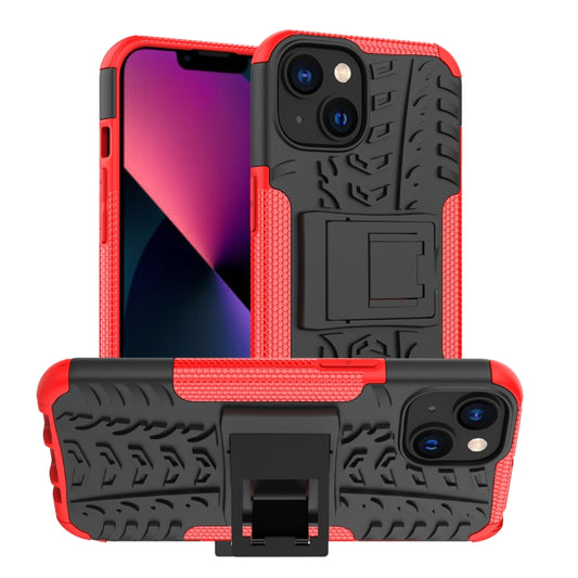 Tire Texture TPU + PC Phone Case with Holder, For iPhone 14, For iPhone 14 Plus, For iPhone 14 Pro, For iPhone 14 Pro Max