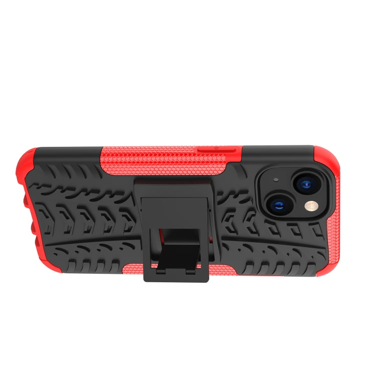 Tire Texture TPU + PC Phone Case with Holder, For iPhone 14, For iPhone 14 Plus, For iPhone 14 Pro, For iPhone 14 Pro Max