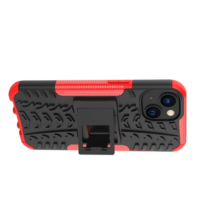 Tire Texture TPU + PC Phone Case with Holder, For iPhone 14, For iPhone 14 Plus, For iPhone 14 Pro, For iPhone 14 Pro Max