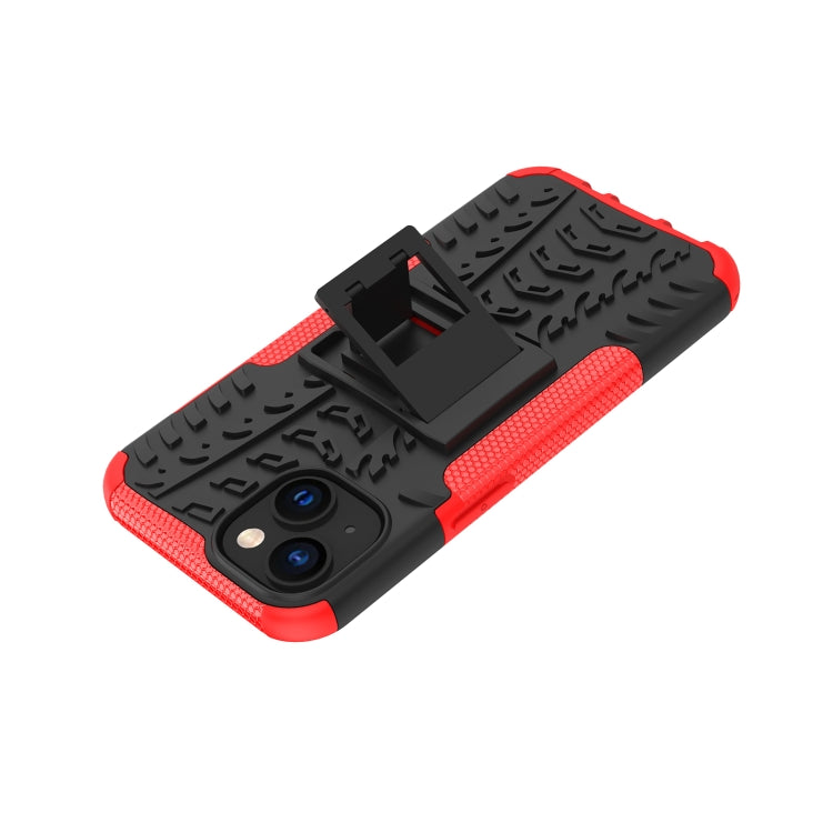 Tire Texture TPU + PC Phone Case with Holder, For iPhone 14, For iPhone 14 Plus, For iPhone 14 Pro, For iPhone 14 Pro Max