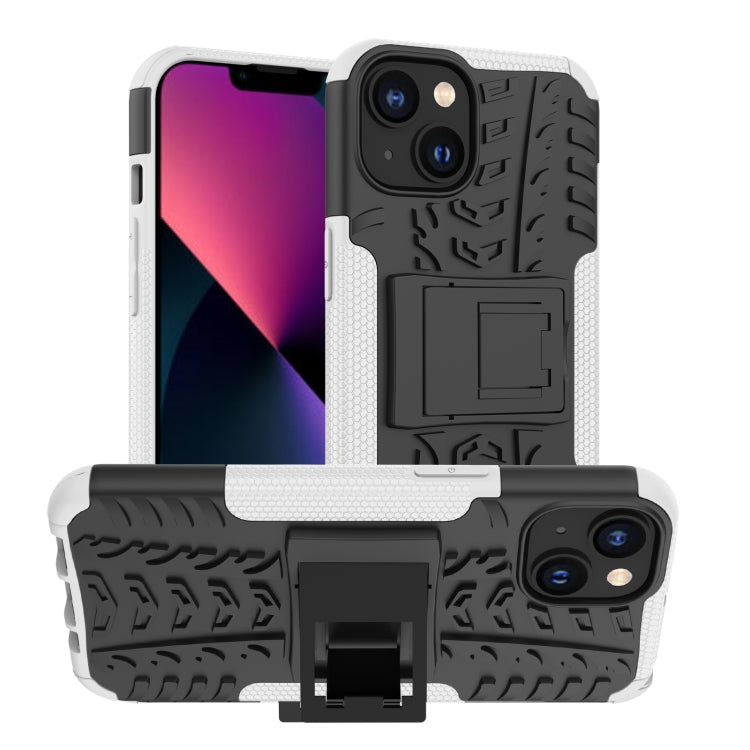 Tire Texture TPU + PC Phone Case with Holder, For iPhone 14, For iPhone 14 Plus, For iPhone 14 Pro, For iPhone 14 Pro Max