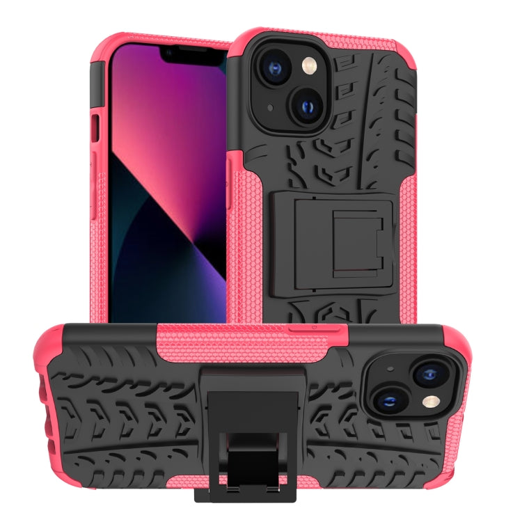 Tire Texture TPU + PC Phone Case with Holder, For iPhone 14, For iPhone 14 Plus, For iPhone 14 Pro, For iPhone 14 Pro Max