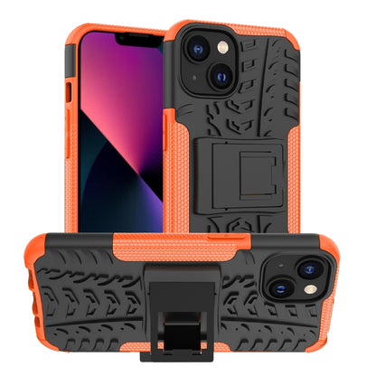 Tire Texture TPU + PC Phone Case with Holder, For iPhone 14, For iPhone 14 Plus, For iPhone 14 Pro, For iPhone 14 Pro Max
