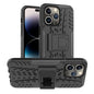 Tire Texture TPU + PC Phone Case with Holder, For iPhone 14, For iPhone 14 Plus, For iPhone 14 Pro, For iPhone 14 Pro Max
