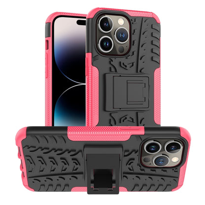 Tire Texture TPU + PC Phone Case with Holder, For iPhone 14, For iPhone 14 Plus, For iPhone 14 Pro, For iPhone 14 Pro Max