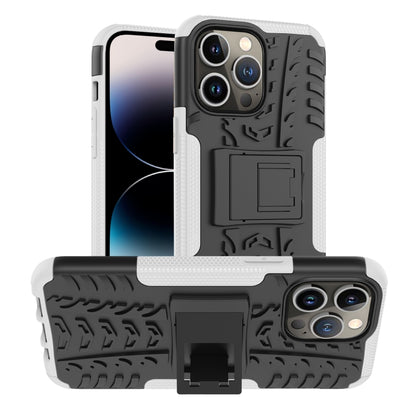 Tire Texture TPU + PC Phone Case with Holder, For iPhone 14, For iPhone 14 Plus, For iPhone 14 Pro, For iPhone 14 Pro Max