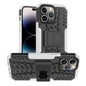Tire Texture TPU + PC Phone Case with Holder, For iPhone 14, For iPhone 14 Plus, For iPhone 14 Pro, For iPhone 14 Pro Max
