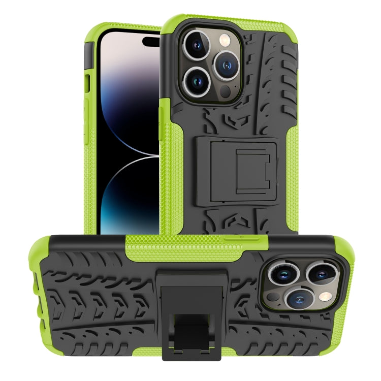 Tire Texture TPU + PC Phone Case with Holder, For iPhone 14, For iPhone 14 Plus, For iPhone 14 Pro, For iPhone 14 Pro Max
