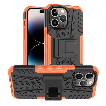 Tire Texture TPU + PC Phone Case with Holder, For iPhone 14, For iPhone 14 Plus, For iPhone 14 Pro, For iPhone 14 Pro Max