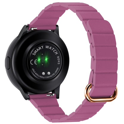 22mm Magnetic Buckle Leather Watch Band