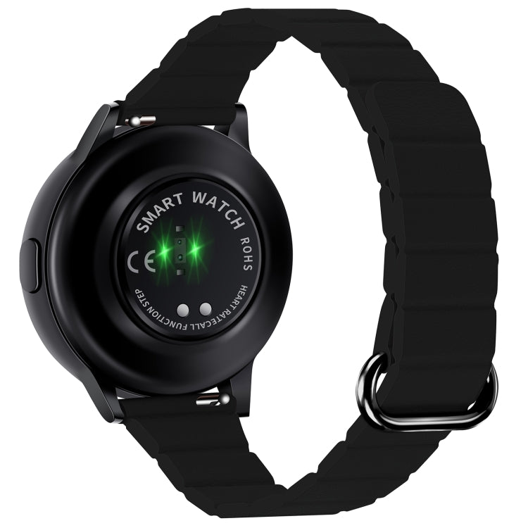 22mm Magnetic Buckle Leather Watch Band