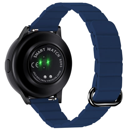 22mm Magnetic Buckle Leather Watch Band