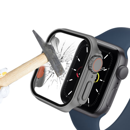 For Apple Watch Series 9 / 8 / 7 45mm Film PC Watch Case with Detachable Button