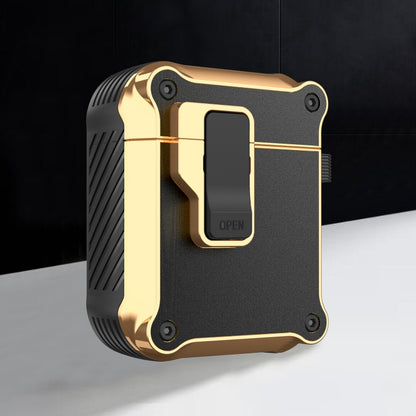 Wireless Earphone Eagle Electroplating Protective Case with Hook, For AirPods 1 / 2, For AirPods Pro, For AirPods 3