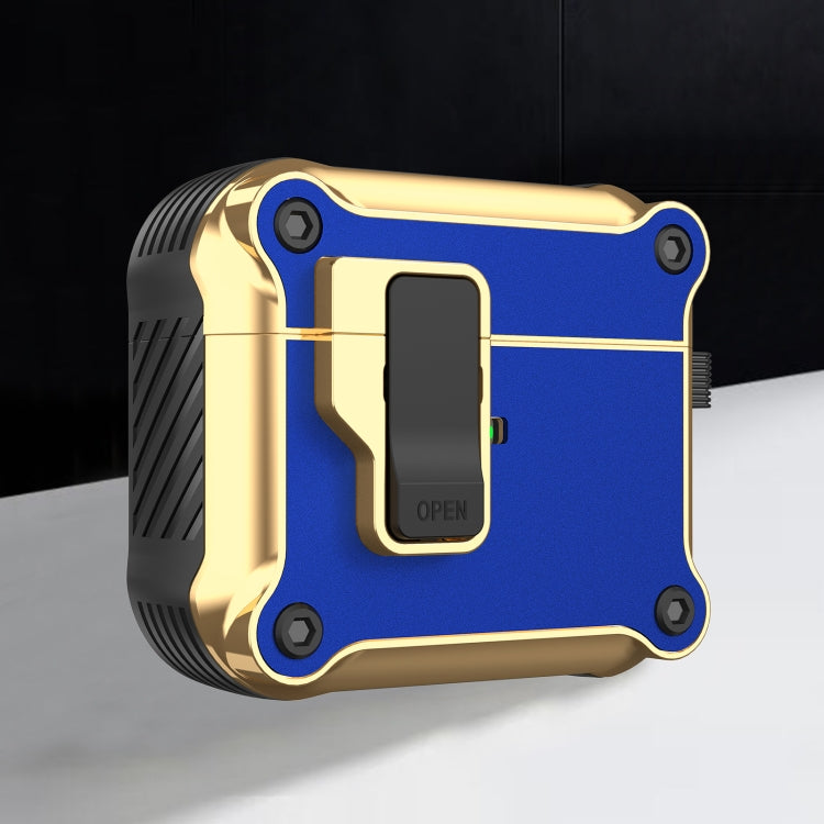 Wireless Earphone Eagle Electroplating Protective Case with Hook, For AirPods 1 / 2, For AirPods Pro, For AirPods 3