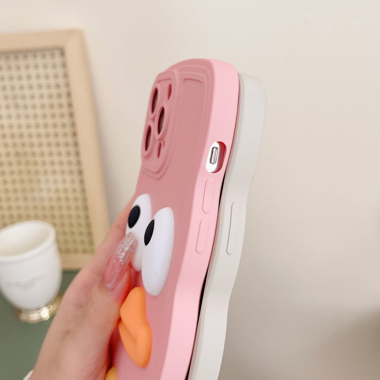 Wave Edge Big Duck Silicone Phone Case with Wristband, For iPhone 12 Pro, For iPhone 12 Pro Max, For iPhone 11, For iPhone 11 Pro, For iPhone 11 Pro Max