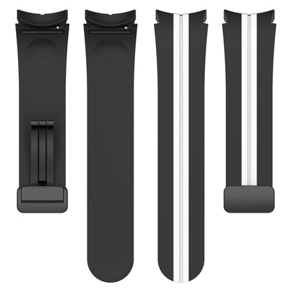 Two-color Stripe Silicone Watch Band