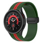 Two-color Stripe Silicone Watch Band