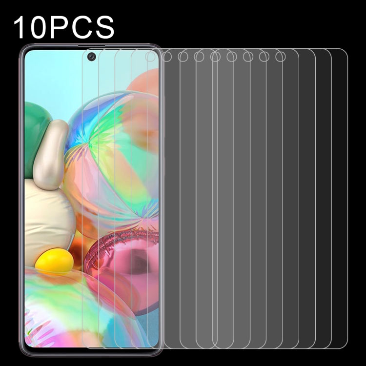 10 PCS 0.26mm 9H Surface Hardness 2.5D Explosion-proof Tempered Glass Non-full Screen Film For Samsumg Galaxy F55 / M55 / M54 / A71 / F54, For Galaxy A11 (10 PCS), For Galaxy A21 (1 PC), For Galaxy A51 (10 PCS)������������������������������������������...