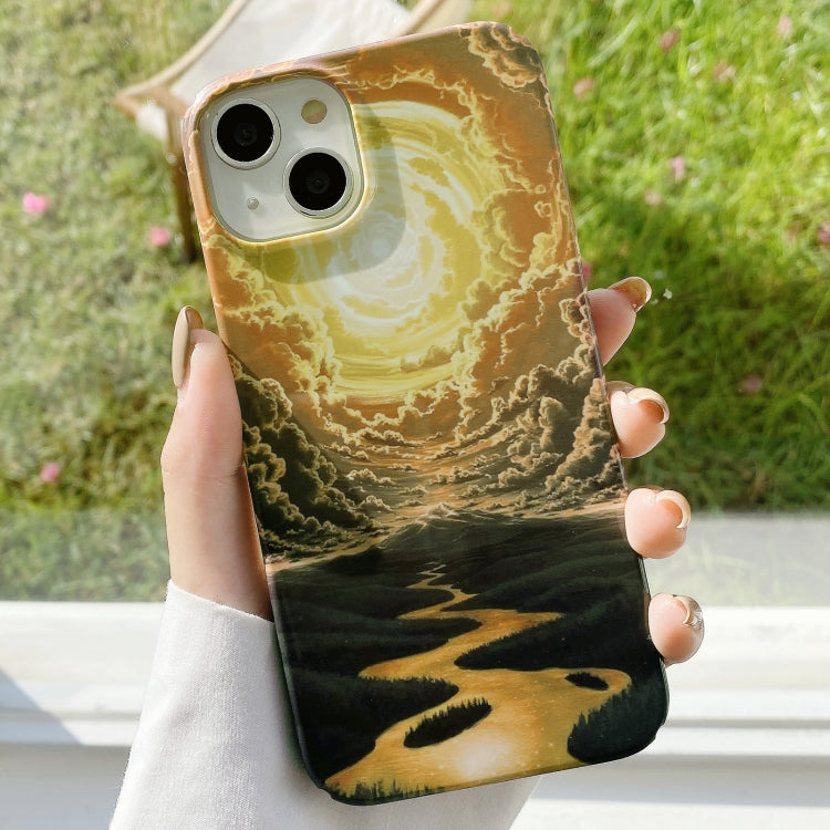 Varnishing Water Stick PC Phone Case, For iPhone 14, For iPhone 14 Plus, For iPhone 14 Pro, For iPhone 14 Pro Max, For iPhone 13, For iPhone 13 Pro