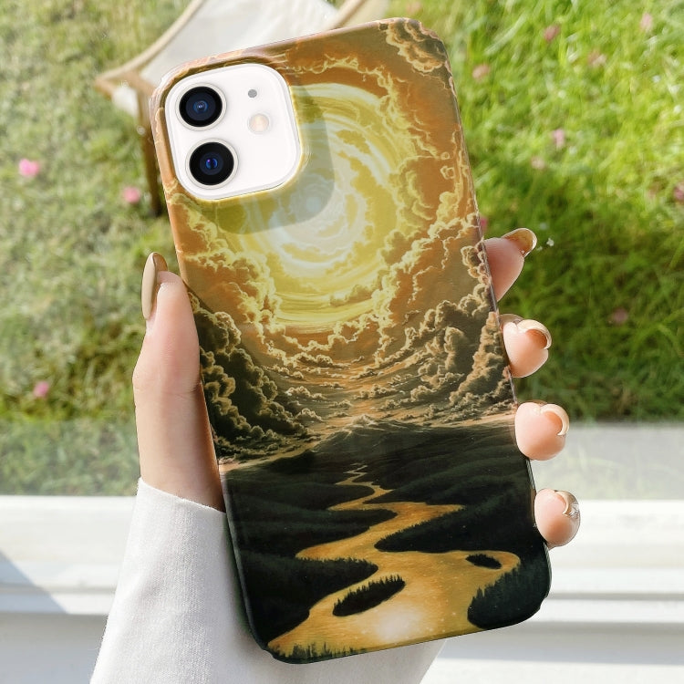 Varnishing Water Stick PC Phone Case, For iPhone 13 Pro Max, For iPhone 12, For iPhone 12 Pro, For iPhone 12 Pro Max