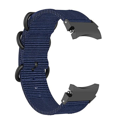 For Samsung Galaxy Watch4 / Watch4 Classic / Watch5 / Watch5 Pro Nylon Three-ring Watch Band