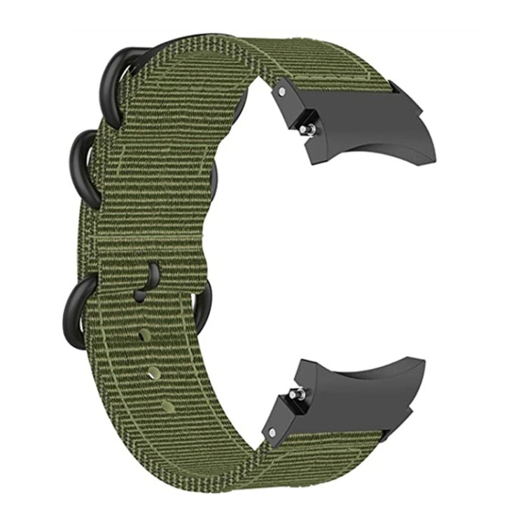 For Samsung Galaxy Watch4 / Watch4 Classic / Watch5 / Watch5 Pro Nylon Three-ring Watch Band