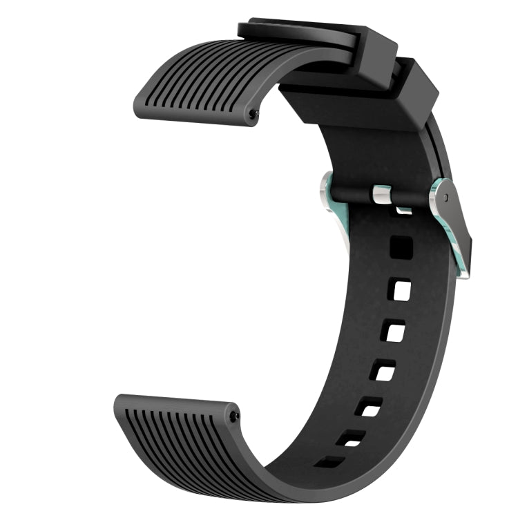 20mm Vertical Grain Silicone Watch Band