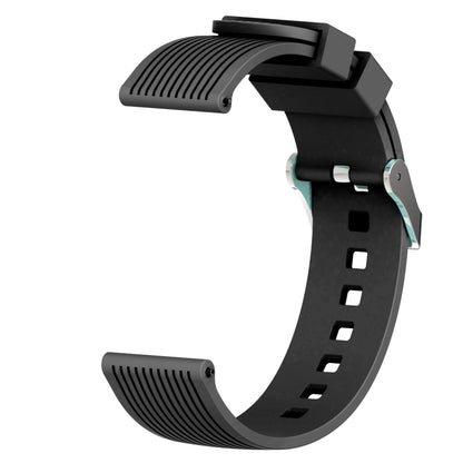 20mm Vertical Grain Silicone Watch Band