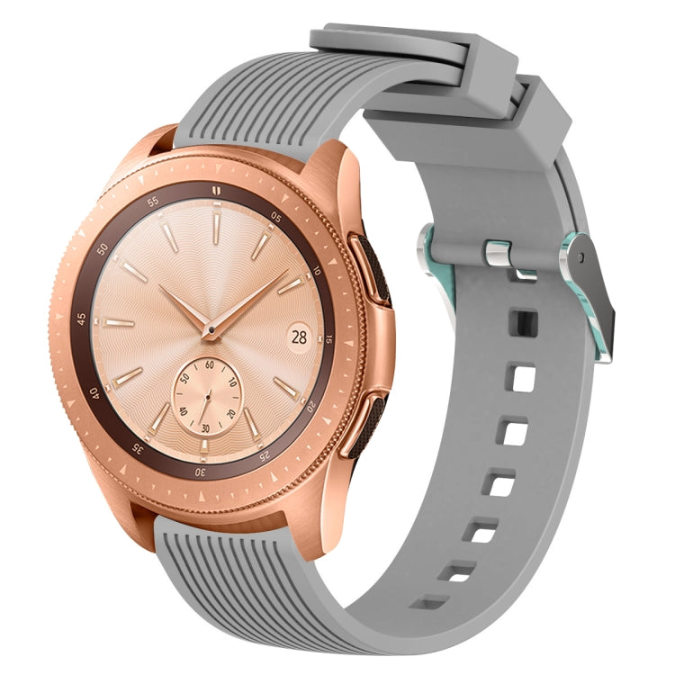 20mm Vertical Grain Silicone Watch Band