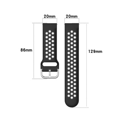 20mm Clasp Two Color Sport Wrist Strap Watchband