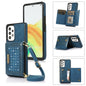 Three-fold RFID Leather Phone Case with Lanyard, For iPhone XS, For iPhone XS Max, For Samsung Galaxy A12, For Samsung Galaxy A13 4G/A13 5G, For Samsung Galaxy A51 4G, For Samsung Galaxy A53 5G, For Samsung Galaxy A52 5G/A52s 5G������������������������...