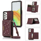 Three-fold RFID Leather Phone Case with Lanyard, For iPhone XS, For iPhone XS Max, For Samsung Galaxy A12, For Samsung Galaxy A13 4G/A13 5G, For Samsung Galaxy A51 4G, For Samsung Galaxy A53 5G, For Samsung Galaxy A52 5G/A52s 5G������������������������...