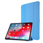 TPU Silk Texture Three-fold Horizontal Flip Leather Case with Holder