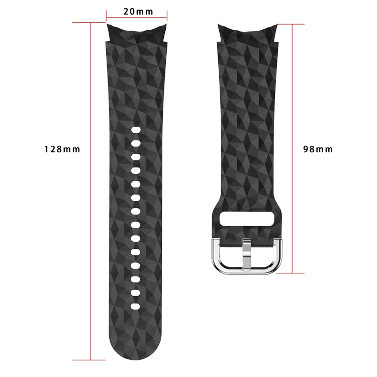 Rhombus Texture Silicone Watch Band