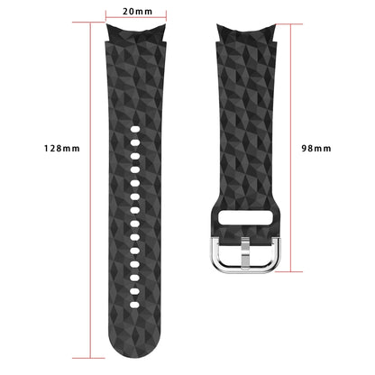Rhombus Texture Silicone Watch Band