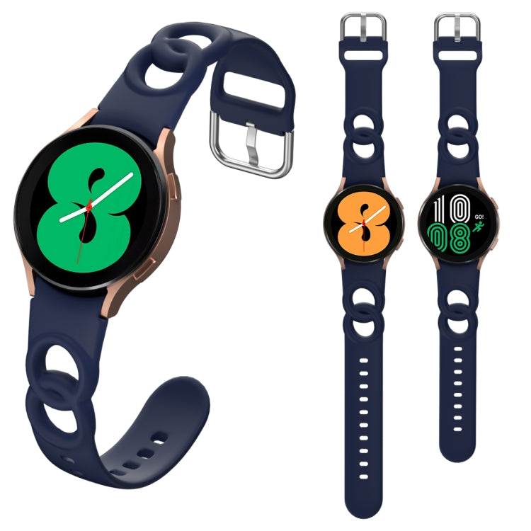 Hollowed Double Loop Silicone Watch Band