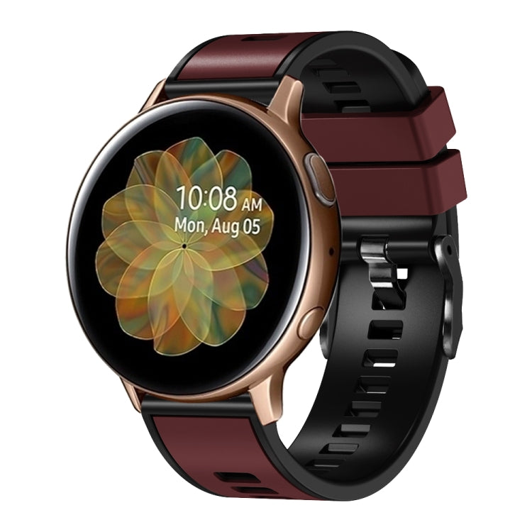 Plain Weave Two-color Silicone Watch Band