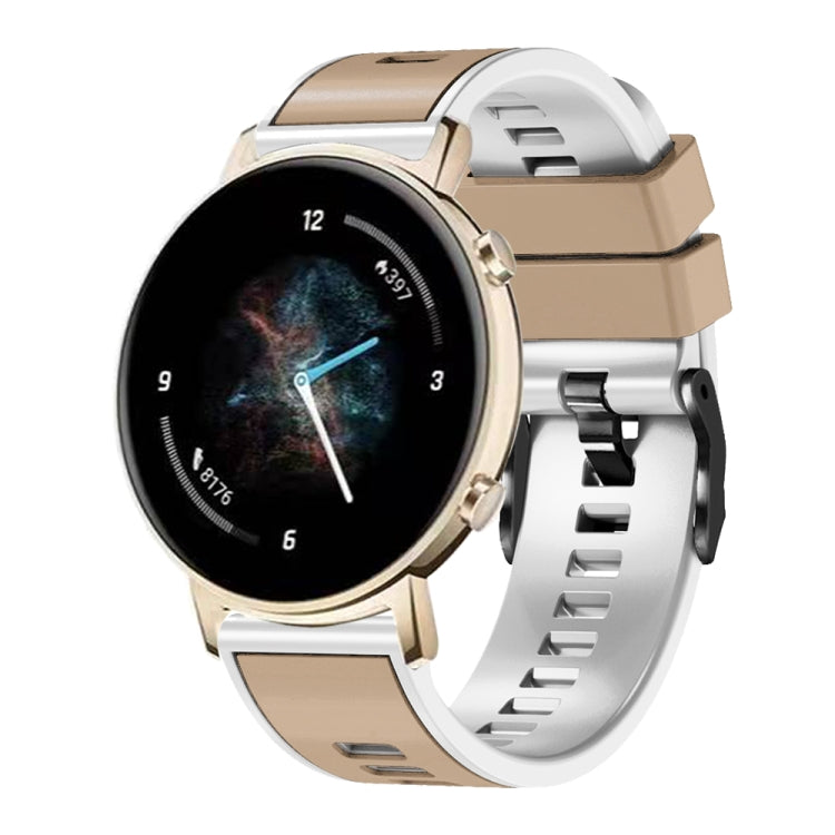 Plain Weave Two-color Silicone Watch Band