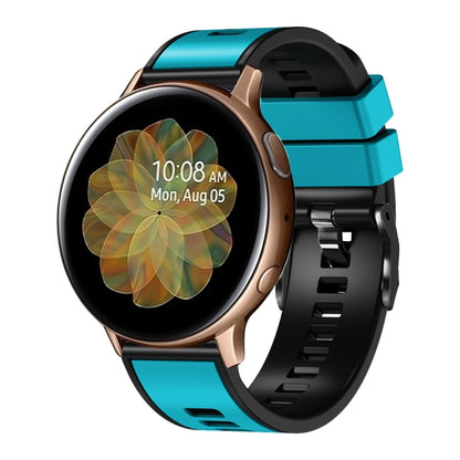 Plain Weave Two-color Silicone Watch Band