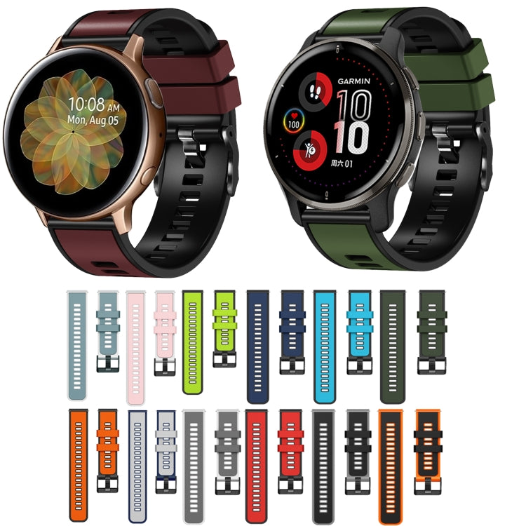 Plain Weave Two-color Silicone Watch Band