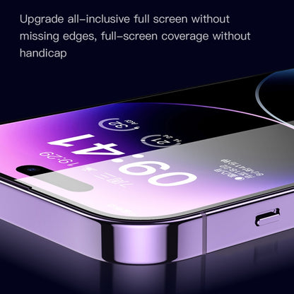 TOTUDESIGN AB-057 HD Silk Screen Dustproof Tempered Glass Film, For iPhone 14, For iPhone 14 Plus, For iPhone 14 Pro, For iPhone 14 Pro Max