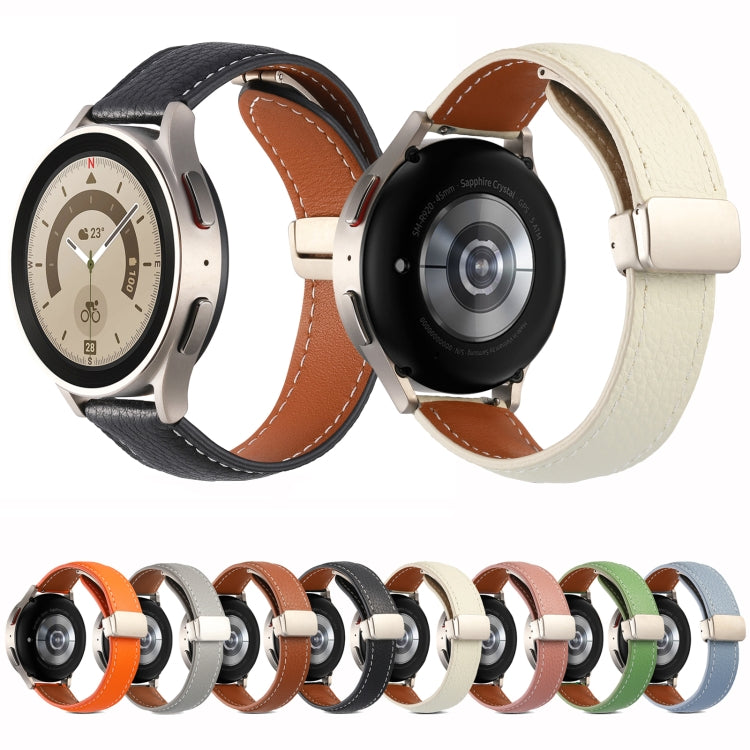 Folding Buckle Genuine Leather Watch Band