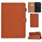 Sewing Thread Horizontal Solid Color Flat Leather Case with Sleep Function & Pen Cover & Anti Skid Strip & Card Slot & Holder, For Galaxy Tab S6 Lite