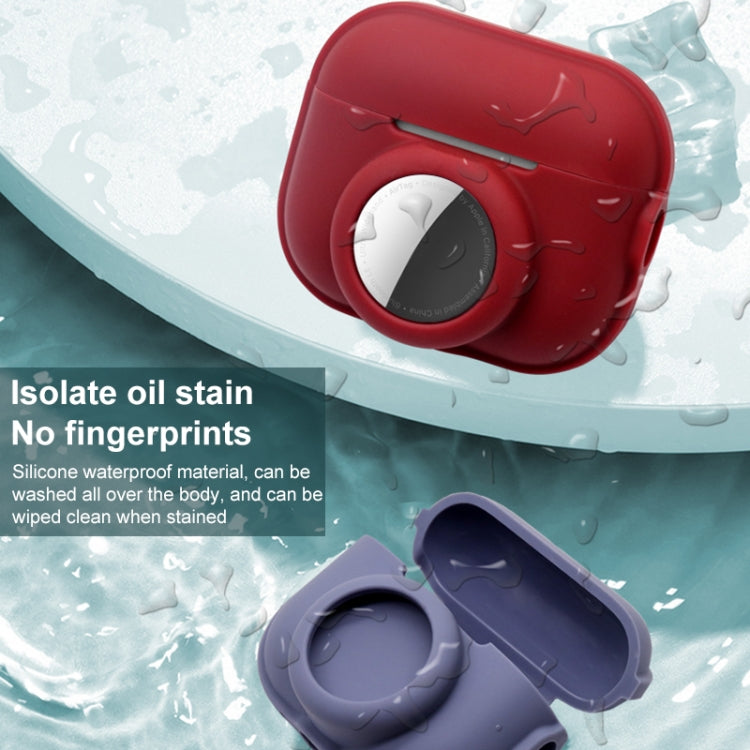 2 in 1 Shockproof Full Coverage Silicone Protective Case, For AirPods Pro 2 / AirTag