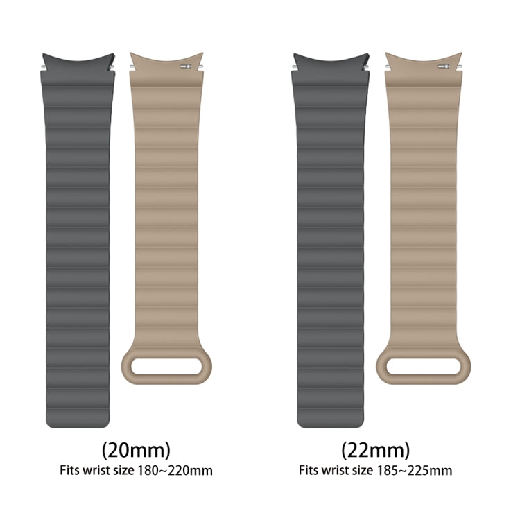 For Samsung Galaxy Watch5 Silicone Magnetic Watch Band