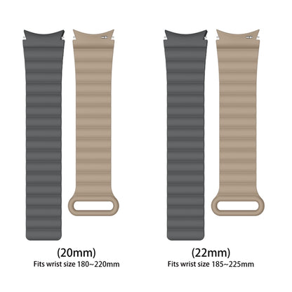 For Samsung Galaxy Watch5 Silicone Magnetic Watch Band