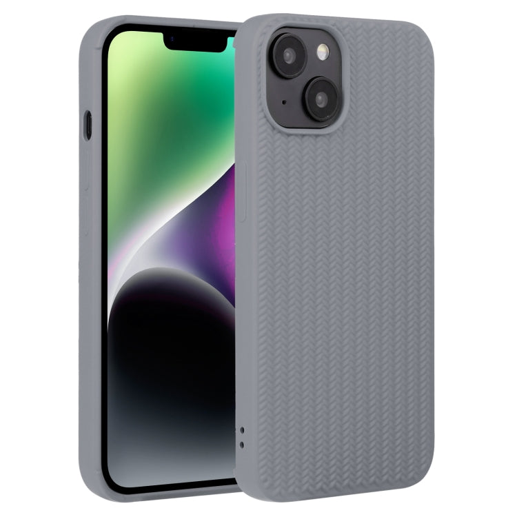 Weave Texture Silicone Phone Case, For iPhone 14, For iPhone 14 Plus, For iPhone 14 Pro, For iPhone 14 Pro Max, For iPhone 13